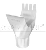 Воронка Grand Line 150/100 мм RAL 9003 сигнальный белый Центр Кровли