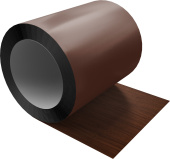 Отмотка Inside Grand Line с внутренним диаметром намотки 600мм 0,45 Print Elite с пленкой Choco Wood TwinColor Центр Кровли