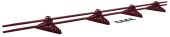 Снегозадержатель NEW трубчатый Grand Line RAL 3005 3м Центр Кровли