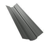 Планка ендовы верхней фигурной 70x70 0,45 PE с пленкой RAL 7005 мышино-серый (2м) Центр Кровли