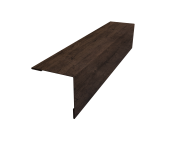 Планка завершающая 50х50 жалюзи Milan 0,45 Print Premium Antique Wood TwinColor (2,5м) Центр Кровли