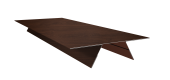 Планка стыковочная составная верхняя 0,45 Print Elite Choco Wood TwinColor (3м) Центр Кровли