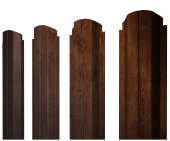 Штакетник П-образный А фигурный 0,4 Print Premium Cherry Wood Fresh TwinColor Центр Кровли