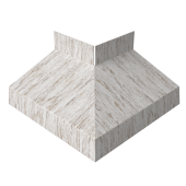 Угол отлива внешний 50 0,45 Print Elite с пленкой Snow Wood TwinColor Центр Кровли