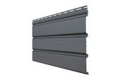 Софит Premium Acryl Grand Line частично перфорированный графит (3,0м) Центр Кровли