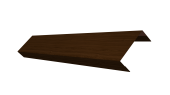 Ламель обратная 50 забора жалюзи Texas 0,45 Print Elite с пленкой Choco Wood TwinColor Центр Кровли