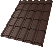 Профиль волновой "Квадро профи (Верховье)" ("Quadro Profi") в01 0,45 Drap СТ RAL 8017 шоколадно-коричневый Центр Кровли