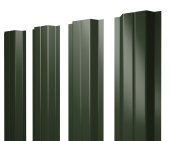 Штакетник П-образный A с прямым резом 0,5 Satin Matt TX RAL 6020 хромовая зелень Центр Кровли