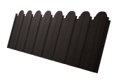 Профнастил C10B фигурный 0,45 Print Elite Coffee Wood TwinColor Центр Кровли