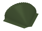 Заглушка конусная 0,5 Satin Matt TX RAL 6020 хромовая зелень Центр Кровли