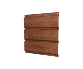 Софит металлический Классик Grand Line без перфорации 0,45 Print Premium с пленкой Rowan Fresh TwinColor Центр Кровли