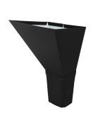 Воронка водосборная прямоугольная Vortex Matt 127мм RAL 9005 Центр Кровли