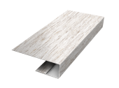 J-Профиль 12мм 0,45 Print Elite Snow Wood TwinColor (3м) Центр Кровли