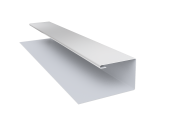 Планка П-образная БХ new 0,45 PE с пленкой RAL 9003 сигнальный белый (2м) Центр Кровли