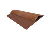 Планка стартово-финишная Экобрус Grand Line 0,45 Print Premium Golden Wood Fresh TwinColor (3м) Центр Кровли