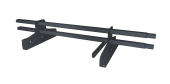 Снегозадержатель трубчатый под фальц Premium 45х25 RAL 7024 (1м) ОЦ Центр Кровли