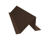 Планка снегозадержания малая Grand Line 0,5 Атлас с пленкой RAL 8017 шоколад (2м) Центр Кровли