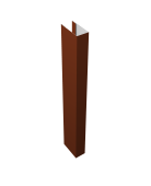 Стойка Texas 0,5 Satin RAL 3009 оксидно-красный (для калиток и ворот) (2,5м) Центр Кровли