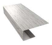 J-Профиль 18мм 0,45 Print Elite Snow Wood TwinColor (2м) Центр Кровли