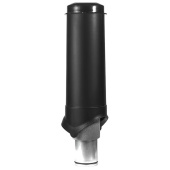 Выход вентиляции Krovent Pipe-VT 125/700 изолированный черный Центр Кровли