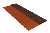 Планка стартовая БХ new 0,45 Print Premium Cherry Wood Dark FTC (3м) Центр Кровли