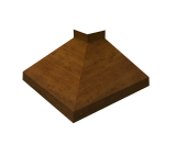 Угол отлива внешний 150 0,45 Print Elite с пленкой Golden Wood TwinColor Центр Кровли