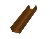 Стойка жалюзи Milan,Tokyo 0,45 Print-double Elite Golden Wood (1,8м) Центр Кровли
