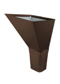 Воронка водосборная прямоугольная Vortex Matt 127мм RAL 8017 Центр Кровли