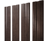 Штакетник Twin с прямым резом 0,45 Print-Double Elite Antique Wood Центр Кровли