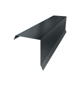 Планка торцевая 95х95 0,5 Velur X RAL 7016 антрацитово-серый (2м) Центр Кровли