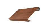 Ламель лицевая 125 забора жалюзи Texas 0,45 Print-Double Premium с пленкой Golden Wood Fresh Центр Кровли