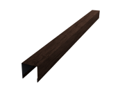 Планка вертикальная лицевая для горизонтального монтажа штакетника 0,45 Print-Double Premium Antique Wood (2м) Центр Кровли