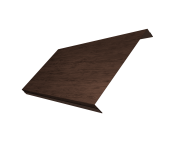 Ламель обратная 200 забора жалюзи Texas 0,45 Print Premium с пленкой Antique Wood TwinColor Центр Кровли