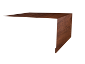 Планка околооконная простая 250х75 0,45 Print-Double Premium Cherry Wood Fresh (3м) Центр Кровли