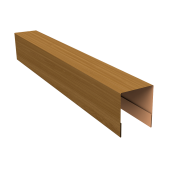 Планка боковая для забора из сайдинга ЭкоБрус 0,45 Print Elite Honey Wood TwinColor (2,06м) Центр Кровли