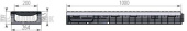 Лоток водоотводный пластиковый Aquastok Profi DN200 H202 E600 комплект 1000х264х202 (1200) Центр Кровли