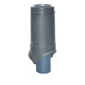 Выход канализации Krovent Pipe-VT 125/100 изолированный серый Центр Кровли
