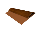 Планка стартово-финишная Экобрус Grand Line 0,4 Print Premium Golden Wood Intense FTC (3м) Центр Кровли
