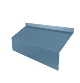 Ламель забора жалюзи Milan/Milan new стартовая/финишная для калиток и ворот 0,45 Drap TX RAL 5024 пастельно-синий Центр Кровли