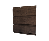 Софит металлический центральная перфорация 0,45 Print-Double Premium с пленкой Antique Wood Центр Кровли