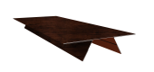 Планка стыковочная составная верхняя 0,45 Print Elite Cherry Wood TwinColor (2м) Центр Кровли