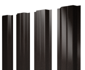 Штакетник П-образный A с прямым резом 0,45 Print Elite Coffee Wood TwinColor Центр Кровли