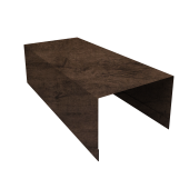 Крышка для забора из сайдинга ЭкоБрус 0,45 Print-double Elite Antique Wood (2,5м) Центр Кровли