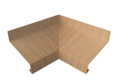 Угол отлива внутренний 70 0,45 Print Elite с пленкой Honey Wood TwinColor Центр Кровли