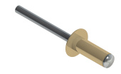 Заклёпка вытяжная Daxmer 4,0х12 RAL 1014 (500шт) нерж/нерж Центр Кровли