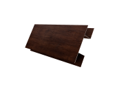 Планка H-образная Экобрус 0,45 Print Premium с пленкой Cherry Wood Fresh TwinColor (3м) Центр Кровли