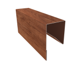 Планка П-образная заборная 17 0,45 Print Premium Rowan Wood Intense FTC (2,5м) Центр Кровли