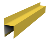 Планка опорная составная внешняя для забора жалюзи Palermo 0,45 PE RAL 1018 цинково-желтый (2м) Центр Кровли
