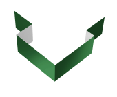 Угол внешний асимметричный фибросайдинга 0,45 PE с пленкой RAL 6002 лиственно-зеленый (3м) Центр Кровли