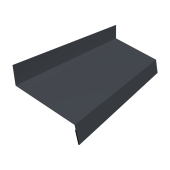 Отлив простой 50 Grand Line 0,45 Drap TwinColor RAL 7024 мокрый асфальт (3м) Центр Кровли